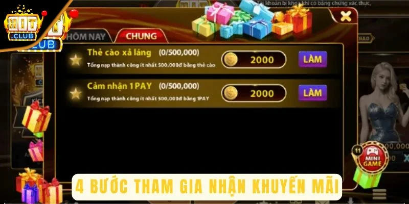 Hướng dẫn tham gia nhận khuyến mãi
